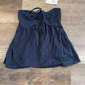 Hollister Navy Blue Strapless Top NWT size XXS